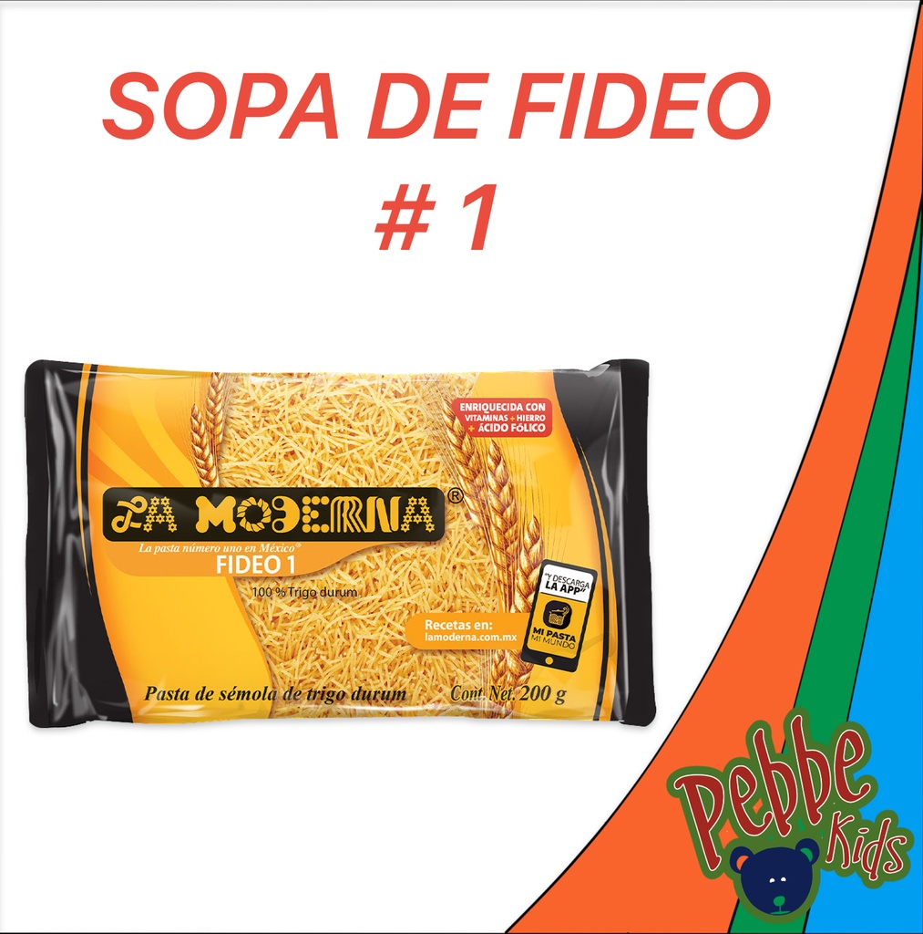 SOPA DE FIDEO #1 LA MODERNA 