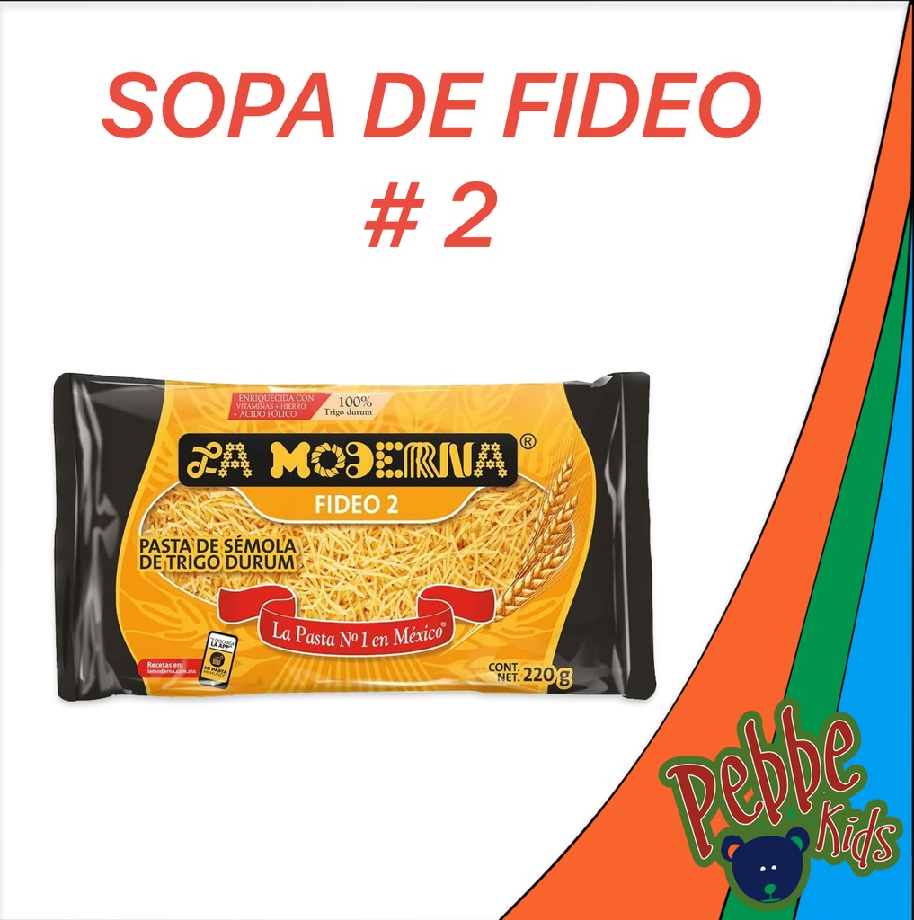 SOPA DE FIDEO #2 LA MODERNA 