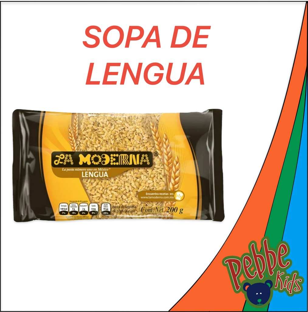SOPA DE LENGUA LA MODERNA 