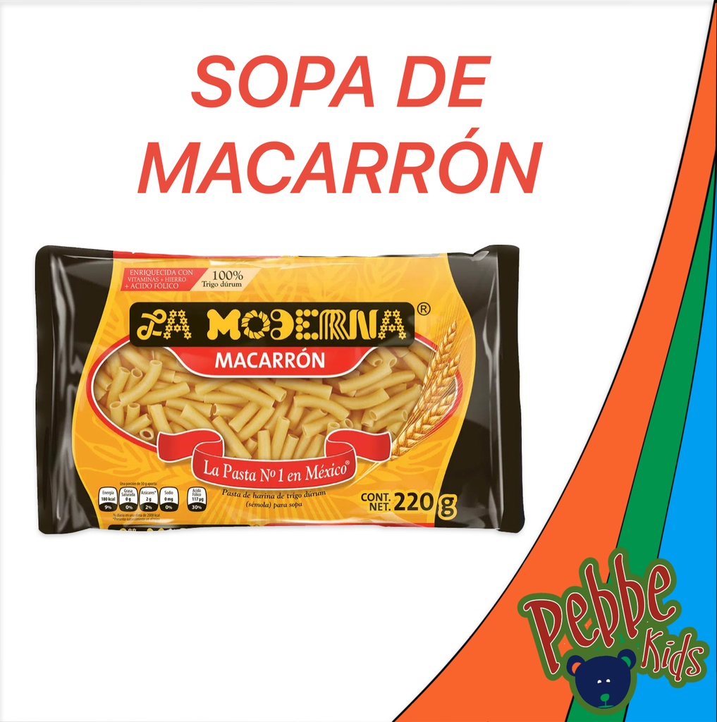 SOPA DE MACARRON LA MODERNA 