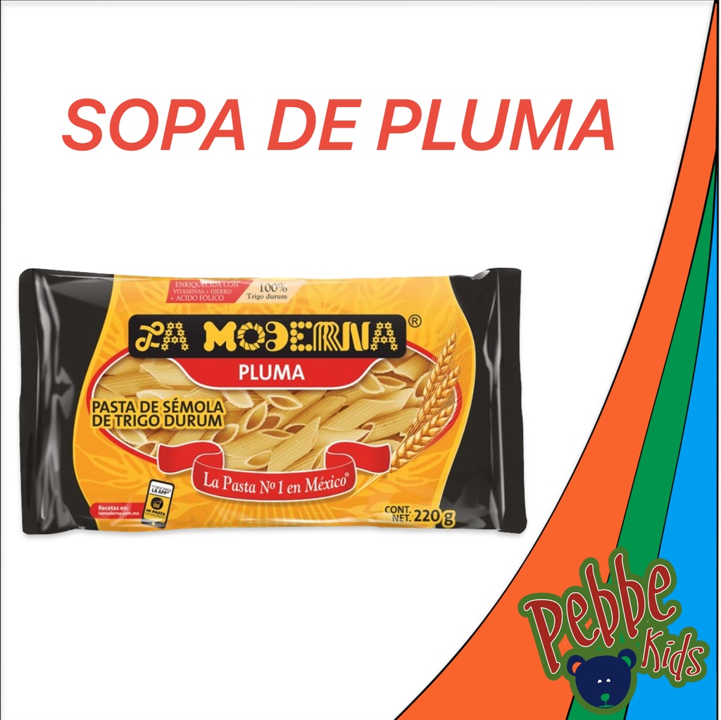SOPA DE PLUMA LA MODERNA 