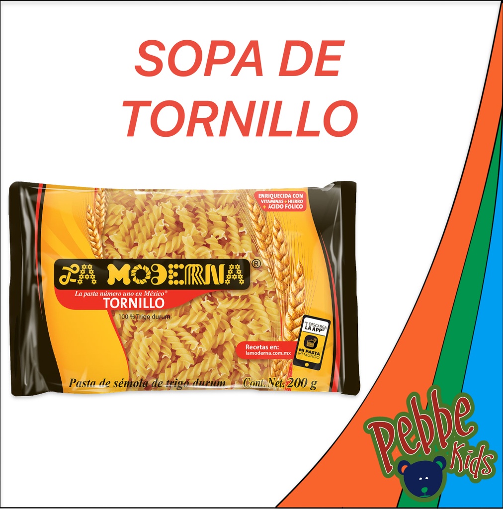 SOPA ROTTINI (TORNILLO) LA MODERNA 200GR