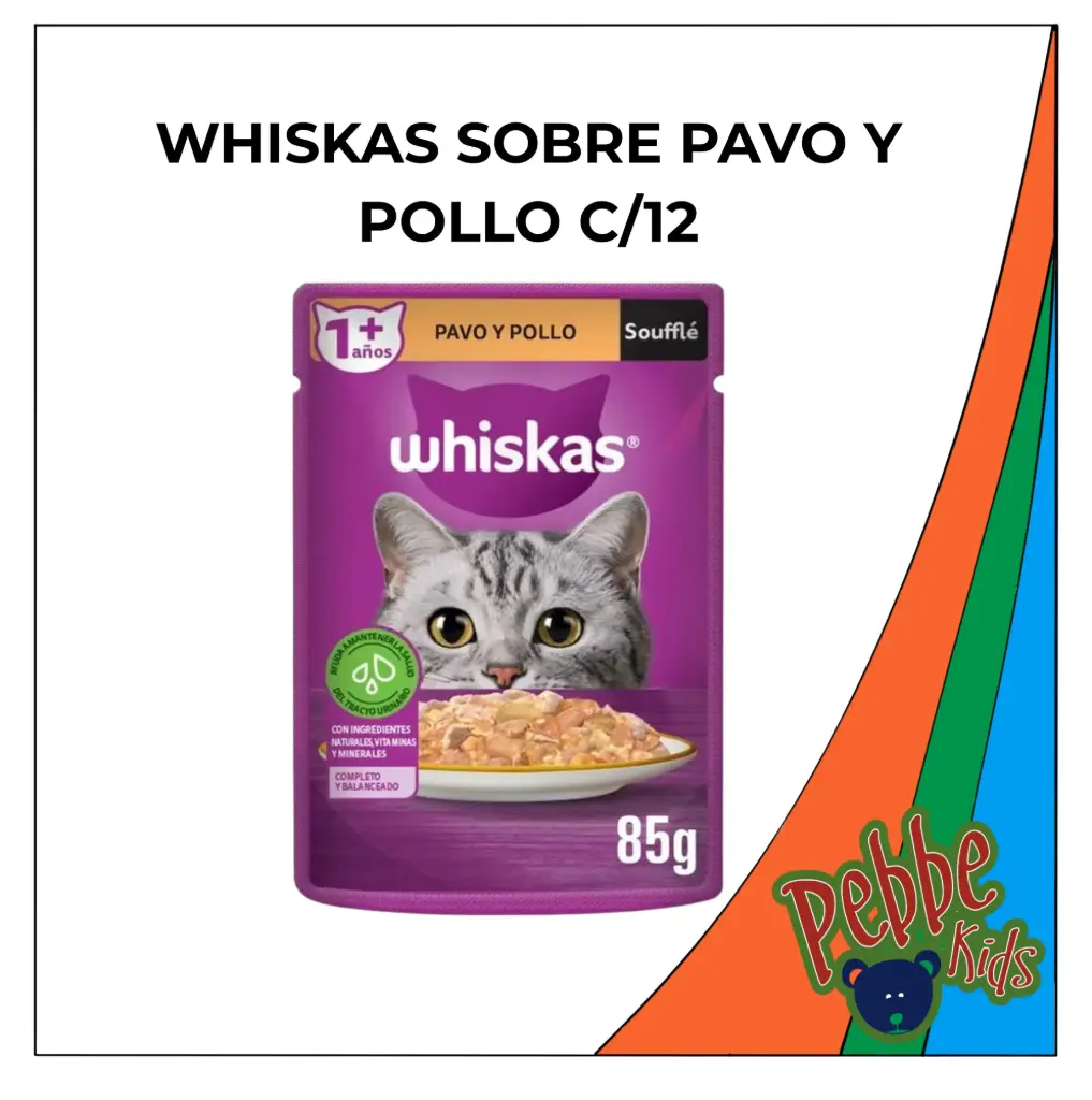 WHISKAS SOBRE PAVO Y POLLO C/12
