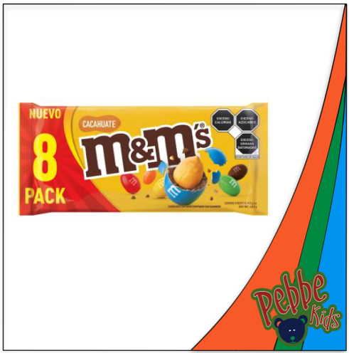 CHOCOLATE M&M CACAHUATE C/8 de 43.8g