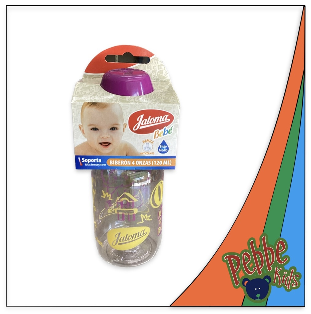 BIBERON JALOMA TAPA MORADA CHICO 4oz. PIEZA