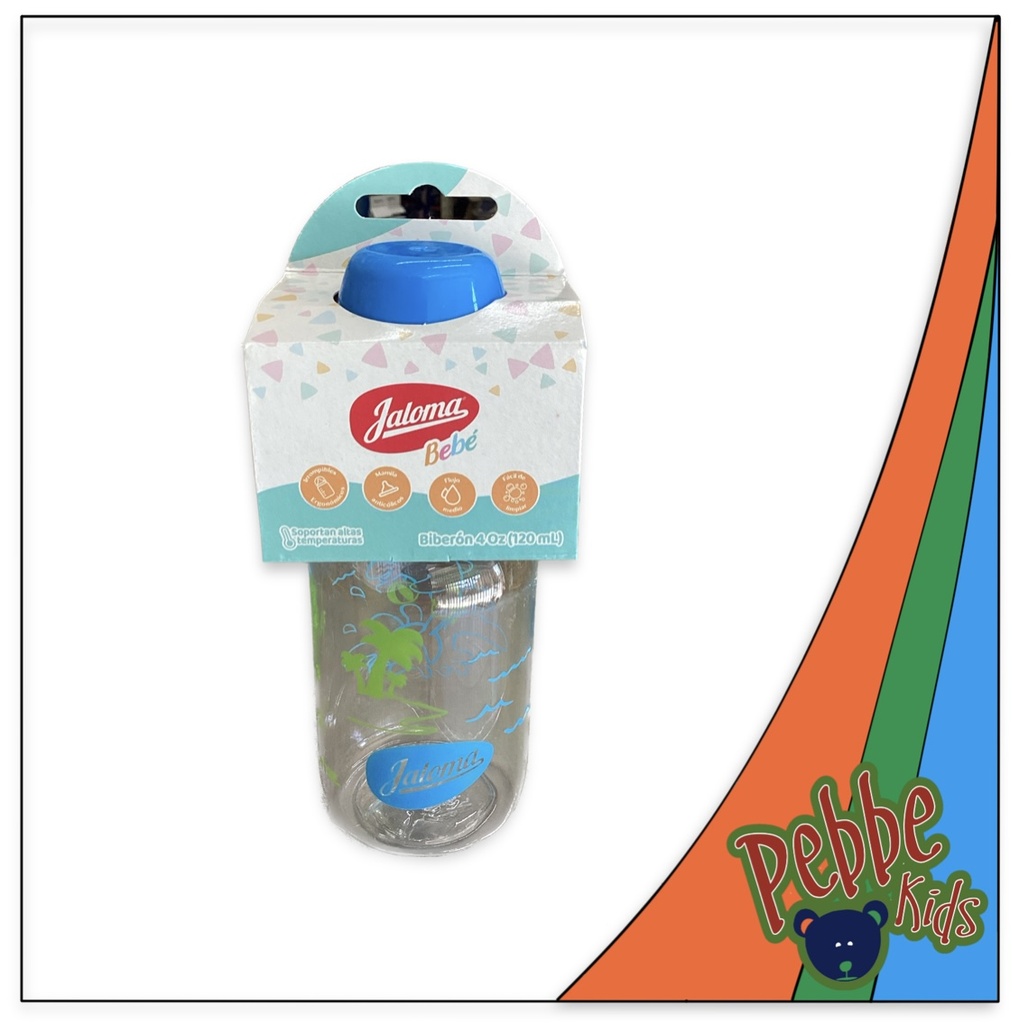 BIBERON JALOMA TAPA AZUL CHICO 4oz. PIEZA