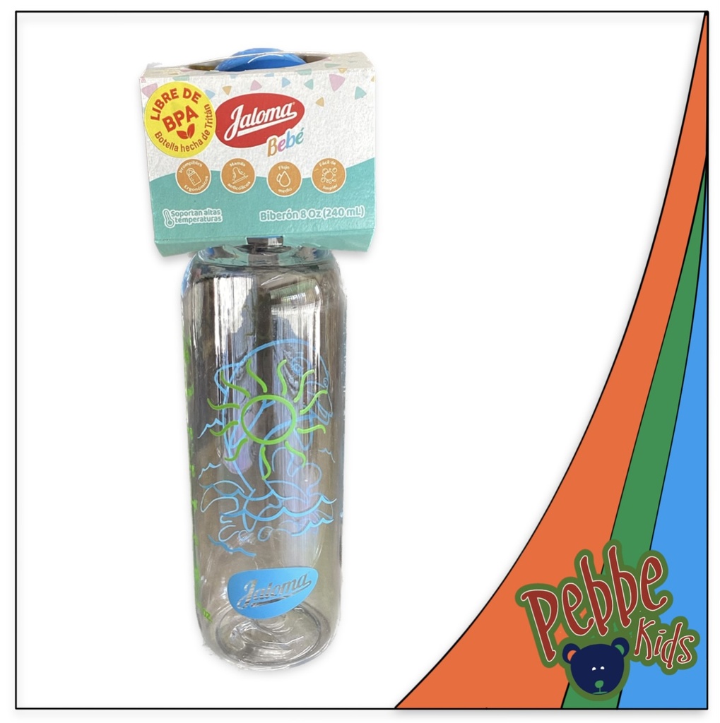 BIBERON JALOMA TAPA AZUL GRANDE 8oz. PIEZA
