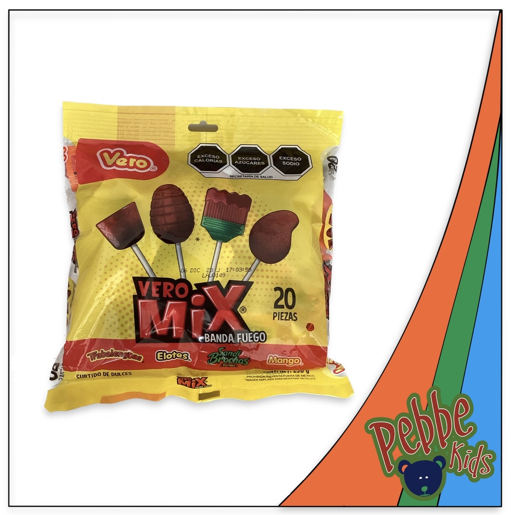 PALETA VERO MIX FUEGO C/20