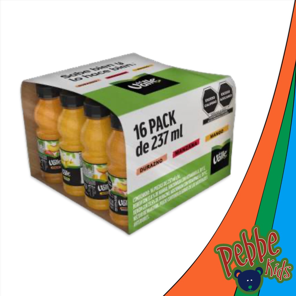 NÉCTAR DEL VALLE SURTIDO 237ml. CAJA C/16