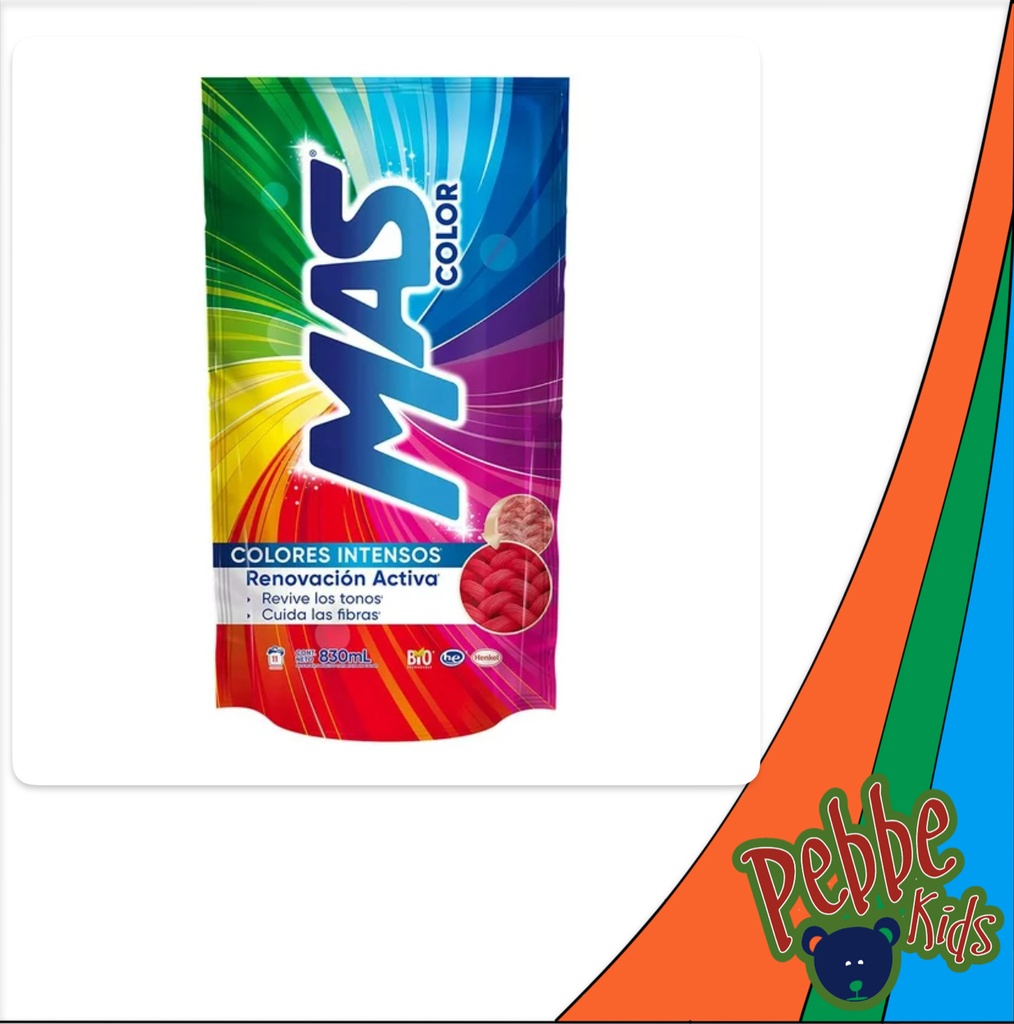 DETERG. MAS COLOR 830ml.
