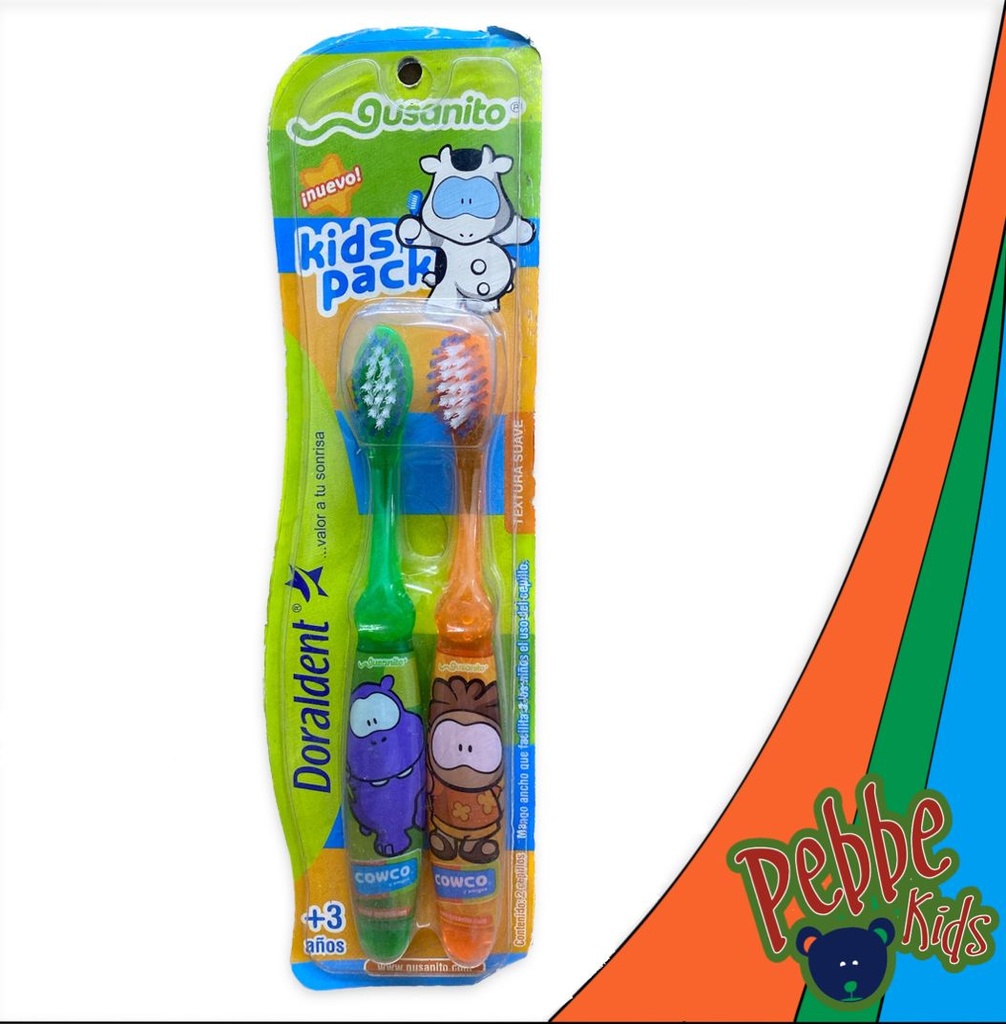 CEPILLO DORALDENT GUSANITO 2 PACK INFANTIL PIEZA
