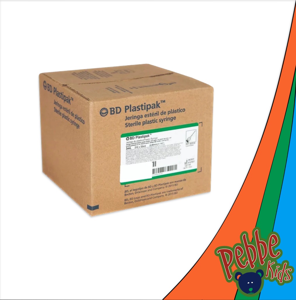 JERINGA 3ml. VERDE CORTA C/100 (21G x 25mm.)