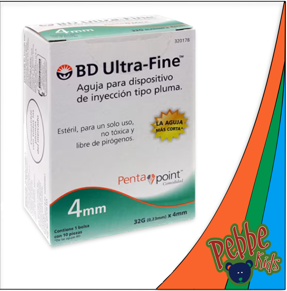 AGUJA PLUMA BD (32G X 4mm.) C/10