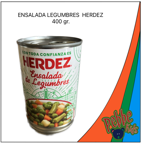 ENSALADA DE LEGUMBRES HERDEZ 400gr.