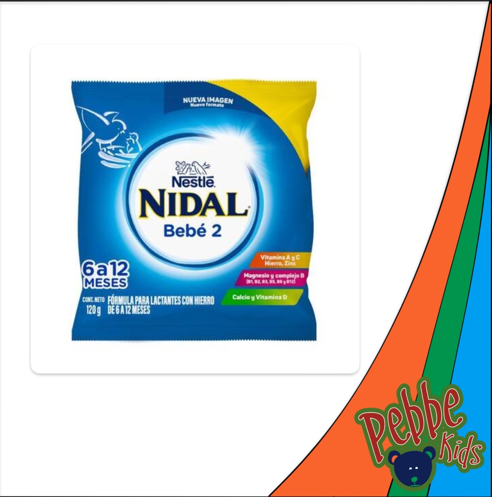 LECHE EN POLVO NIDAL SOBRE ETAPA 2 de 120gr.