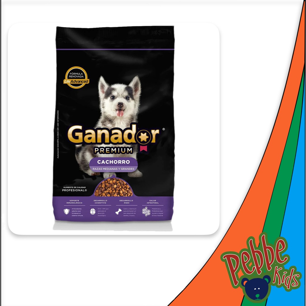 CROQUETA GANADOR PREMIUM CACHORRO RAZA MEDIANA 20kg.