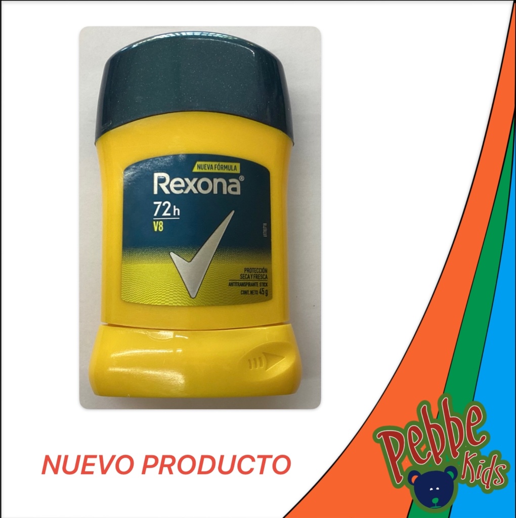 DES. REXONA BARRA ANTITRANSPIRANTE V8 MEN 45gr.