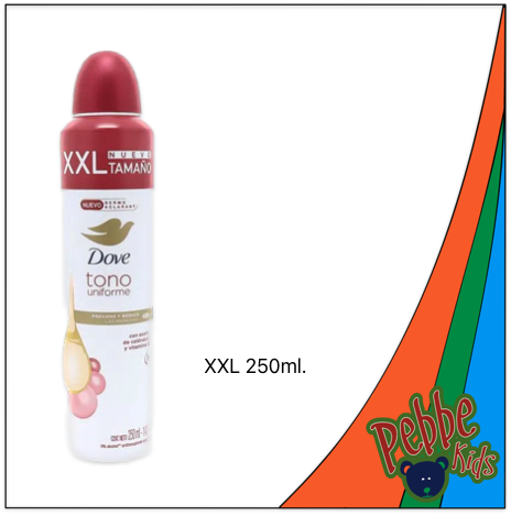 DES. DOVE AEROSOL TONO UNIFORME CALENDULA CON VITAMINA E 250ml. XXL