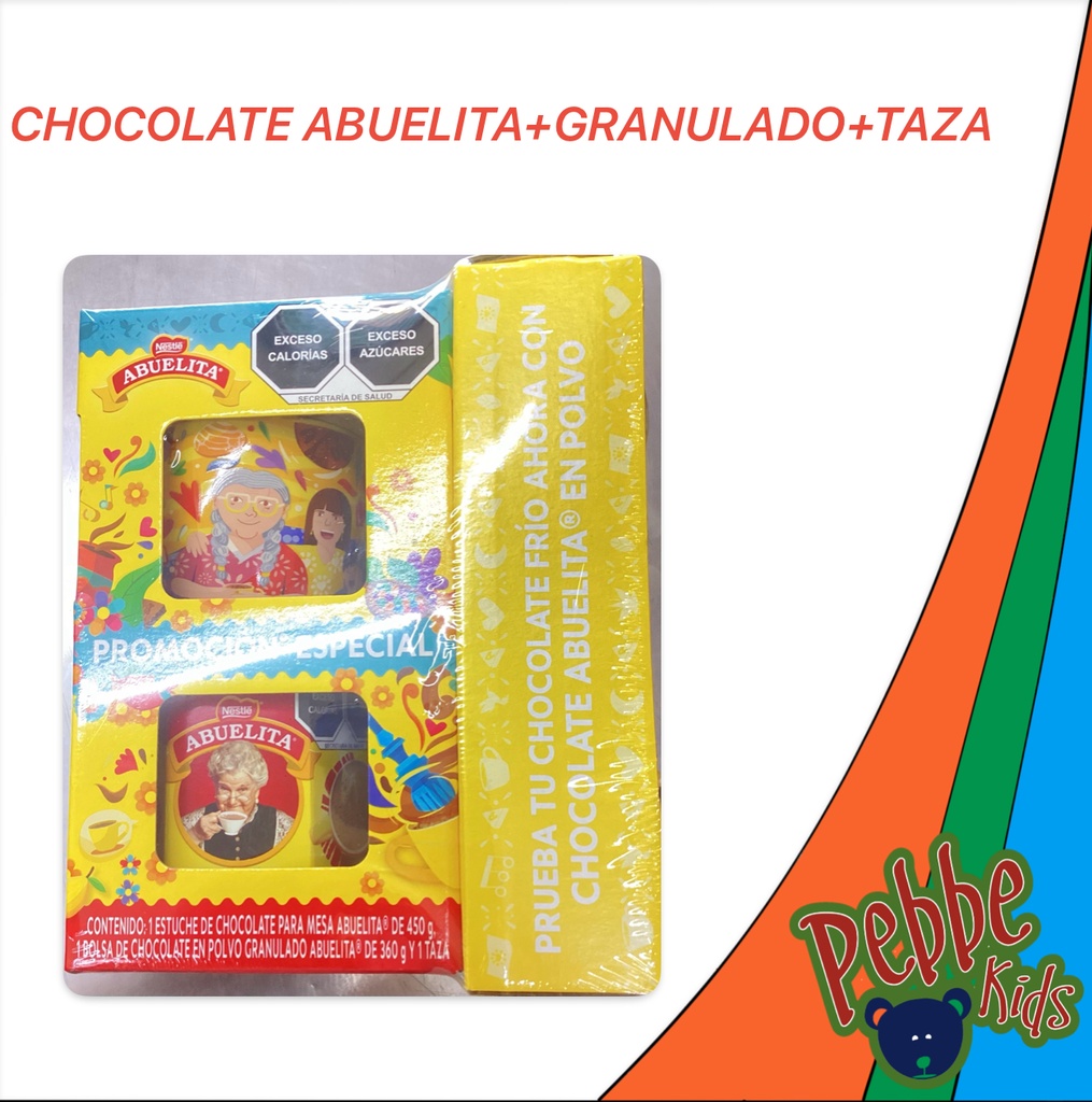 CHOCOLATE ABUELITA + GRANULADO + TAZA