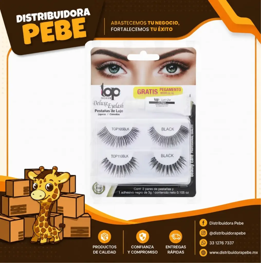PESTAÑAS DE LUJO TOP FASHION C/4