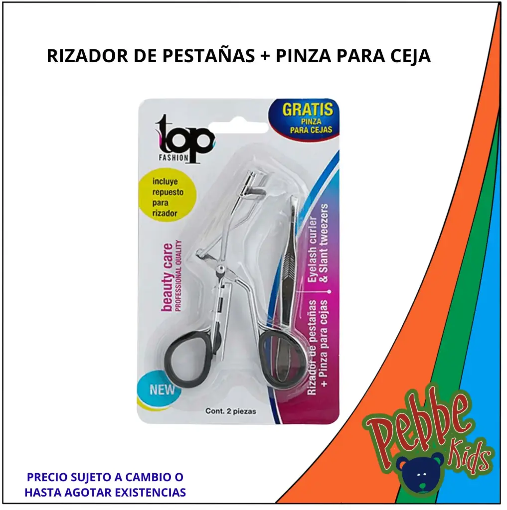 RIZADOR DE PESTAÑAS + PINZA PARA CEJA 