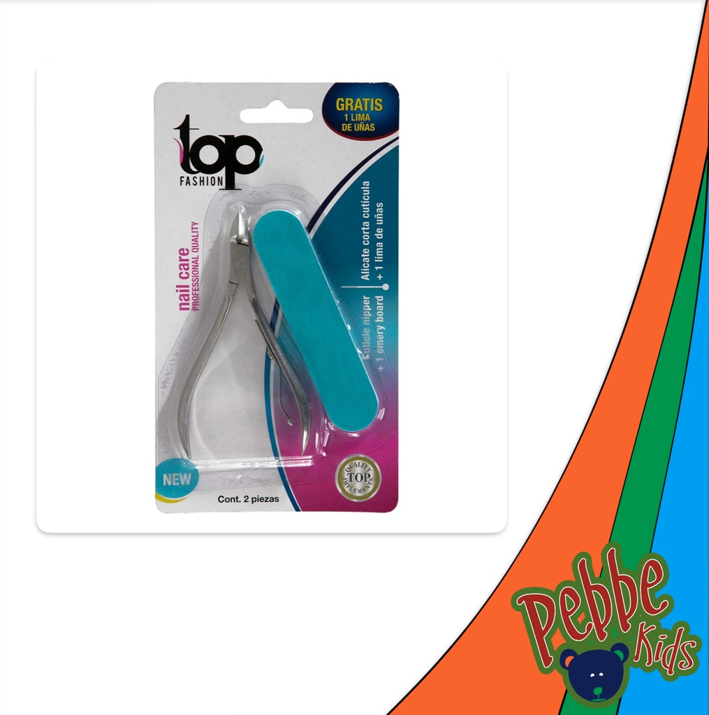 ALICATA CHICA CORTACUTICULA + LIMA DE UÑAS 