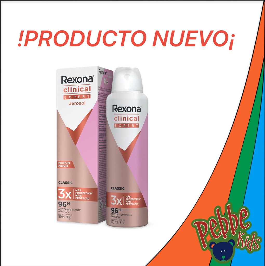DES. REXONA CLINICAL EXPERT AEROSOL 91gr. (CLEAN-MUJER) 