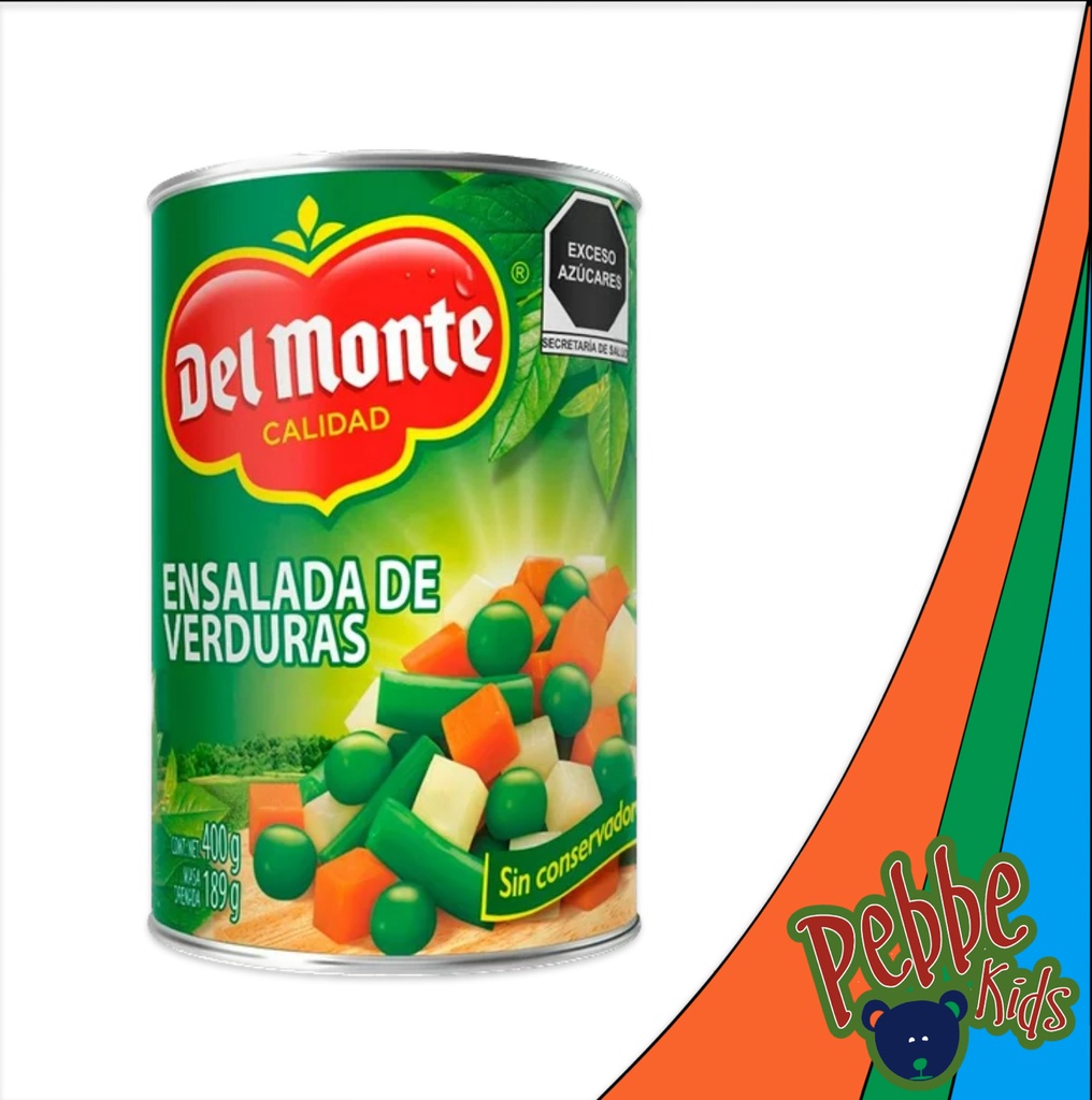 ENSALADA DE VERDURAS GRANDE DEL MONTE 400gr.