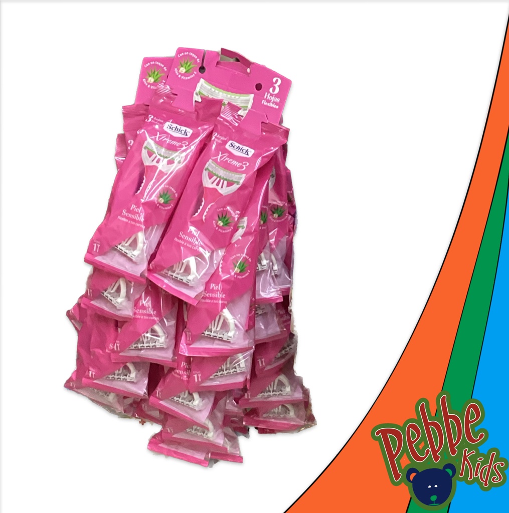 RASTRILLO SCHICK ROSA C/12