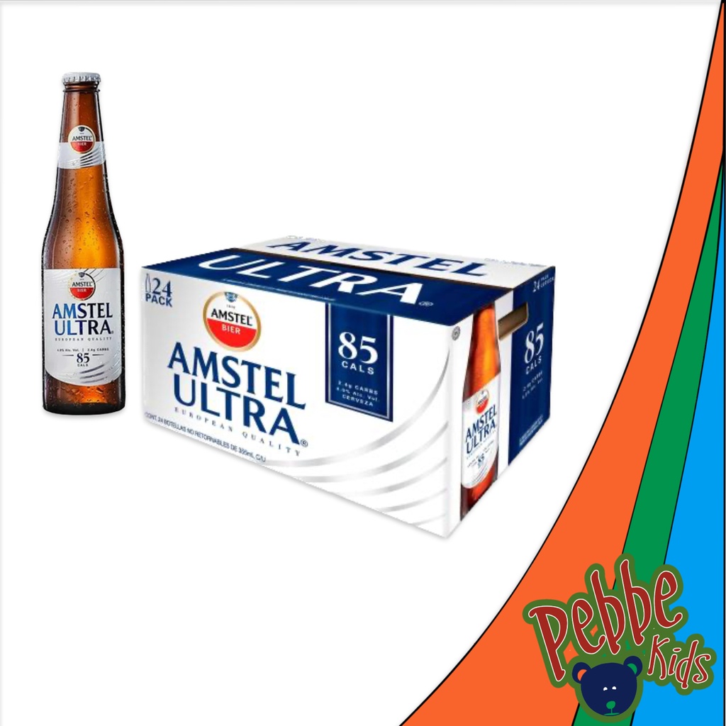 CERVEZA AMSTEL ULTRA BOTELLA 355ml. C/24