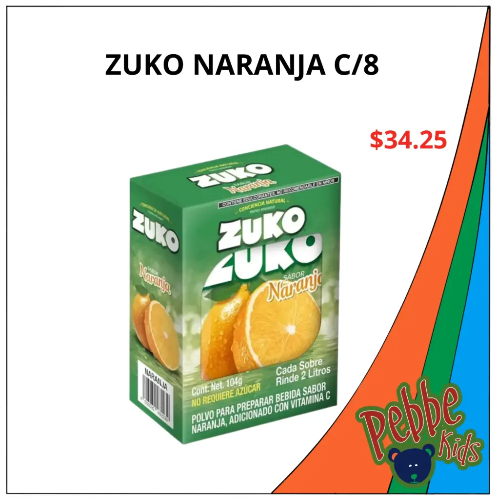 ZUKO NARANJA C/8