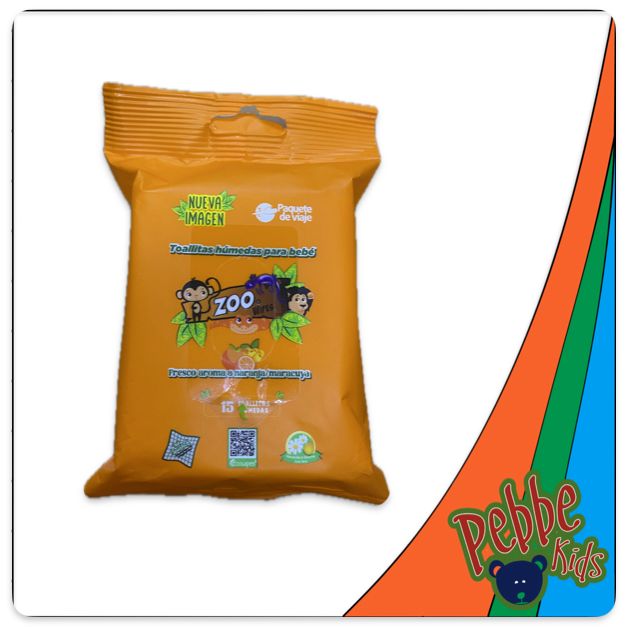 TOALLITA HÚMEDA ZOO WIPES BOLSILLO C/15