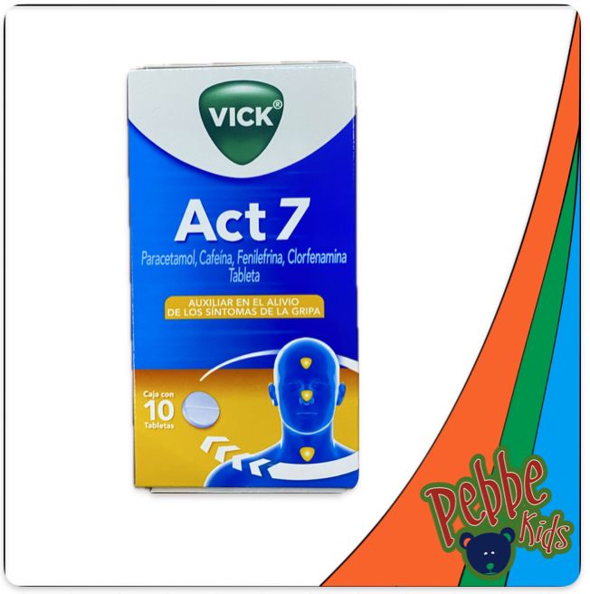VICK ACT 7 TABLETA ANTIGRIPAL C/10