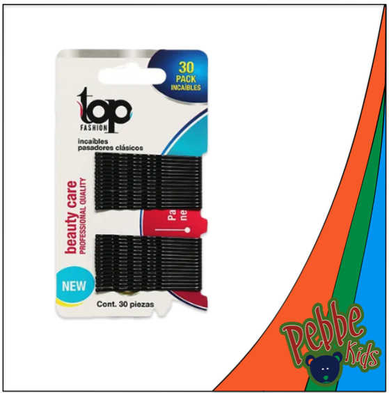  PASADORES INCAIBLES CLÁSICOS NEGROS 30PZ.