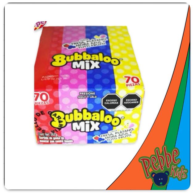 CHICLE BUBBALOO MIX C/70 