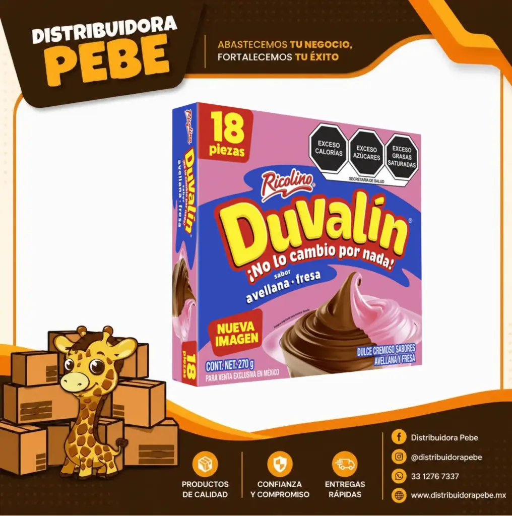 DUVALIN BISABOR AVELLANA-FRESA C/18