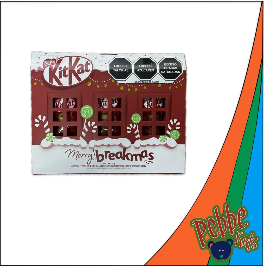 CHOCOLATE KIT KAT CASITA SANTAS C/3