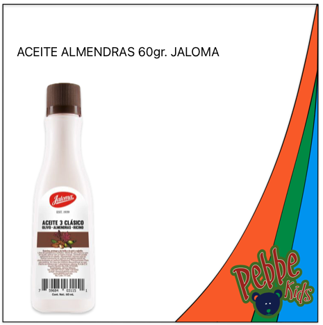 ACEITE DE ALMENDRAS JALOMA 60ml. PIEZA