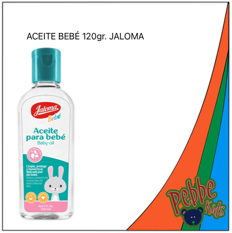 ACEITE P/BEBE JALOMA 120ml. PIEZA