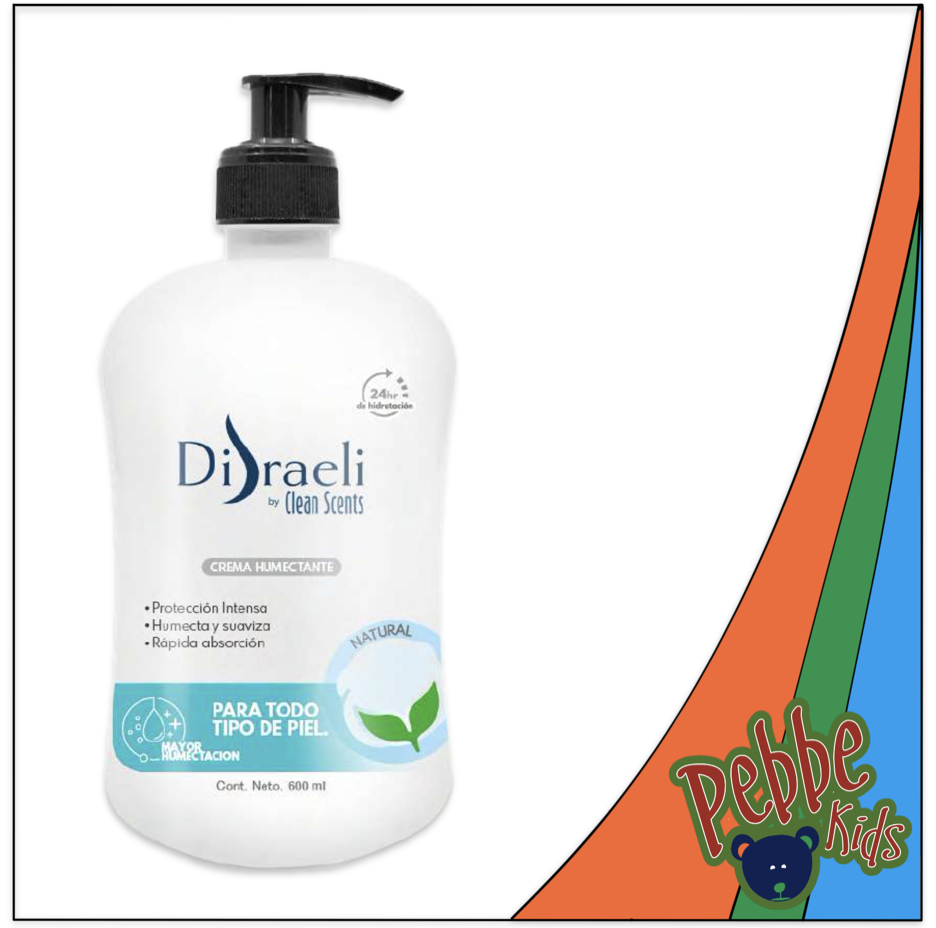 CREMA CORPORAL LÍQUIDA DISRAELI BY CLEAN SCENTS NATURAL 600ml.