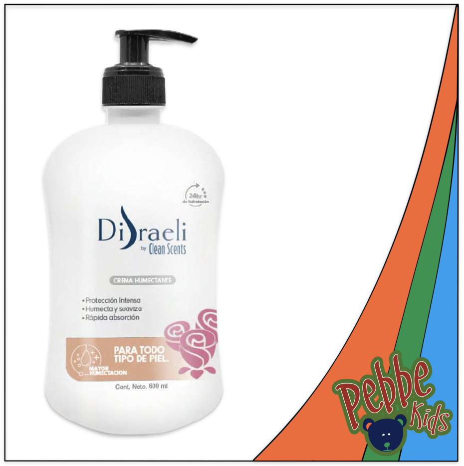 CREMA CORPORAL LÍQUIDA DISRAELI BY CLEAN SCENTS ROSAS 600ml.