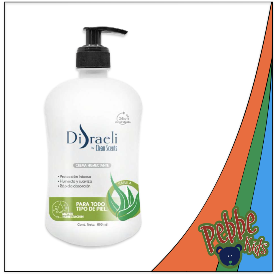 CREMA CORPORAL LÍQUIDA DISRAELI BY CLEAN SCENTS SABILA  600ml.