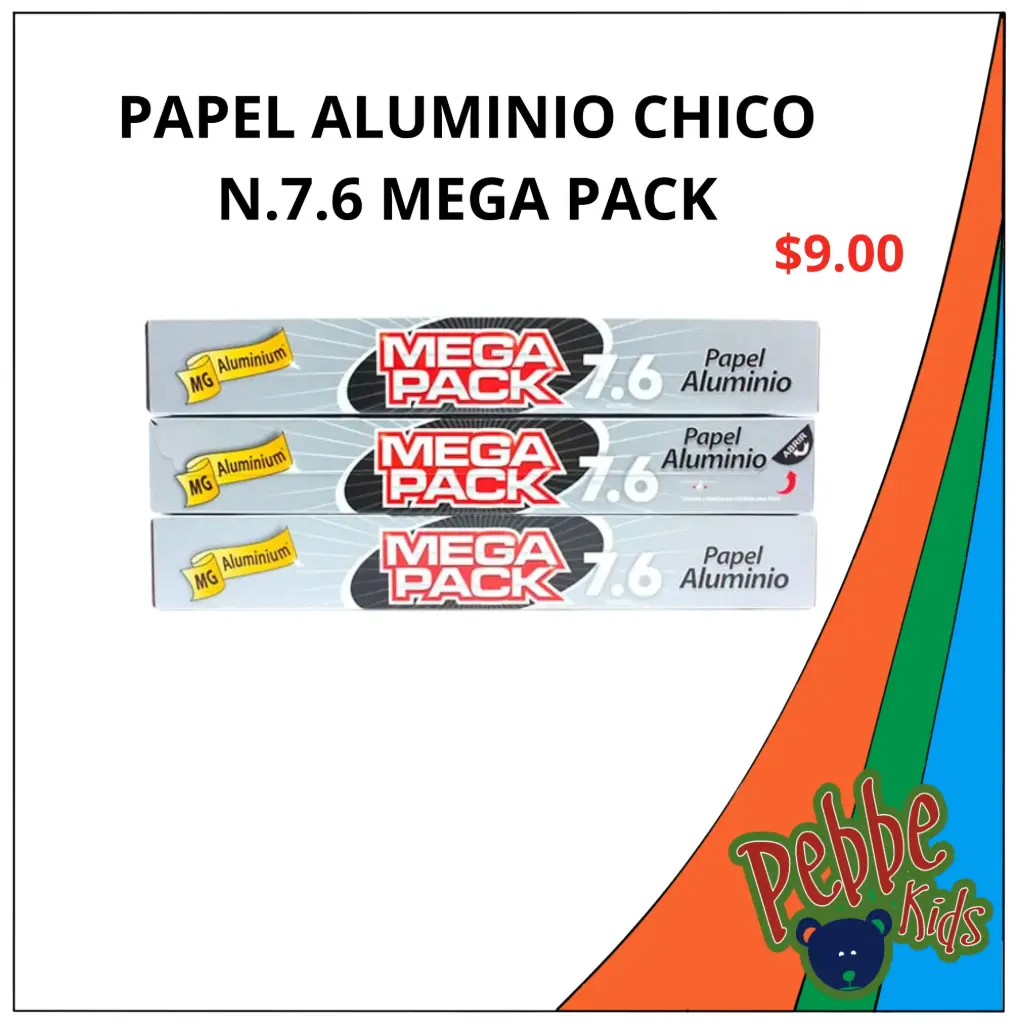 PAPEL ALUMINIO CHICO N.7.6 MEGA PACK