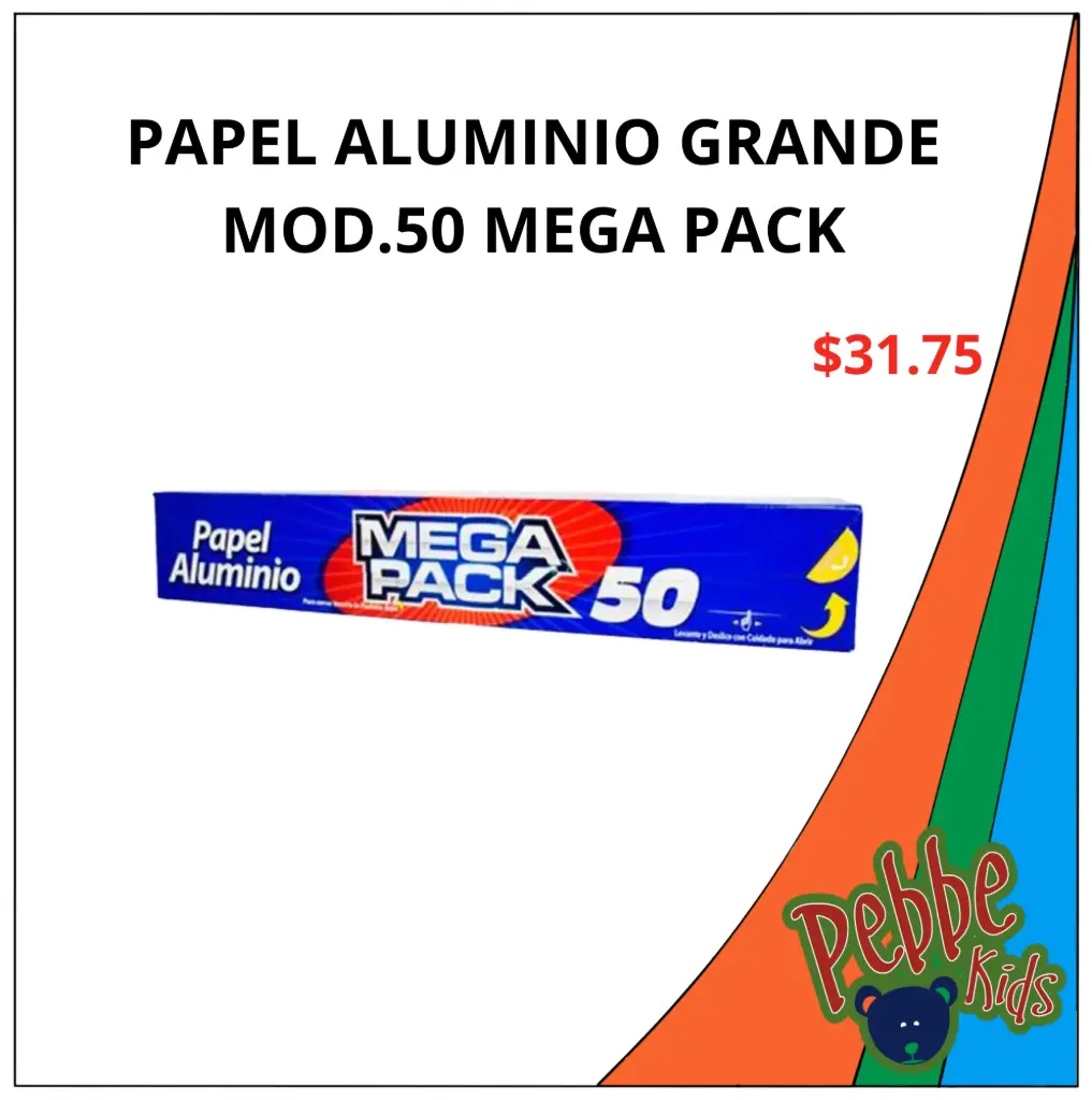 PAPEL ALUMINIO GRANDE MOD.50 MEGA PACK