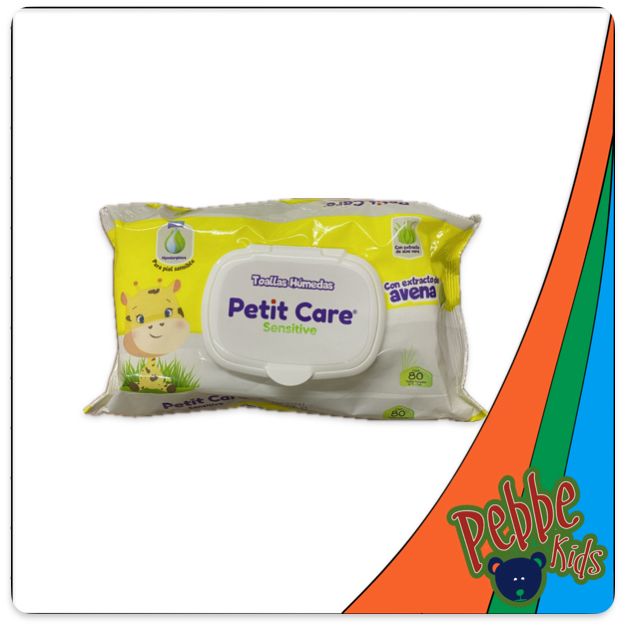 TOALLITA HÚMEDA PETIT CARE SENSITIVE C/80 