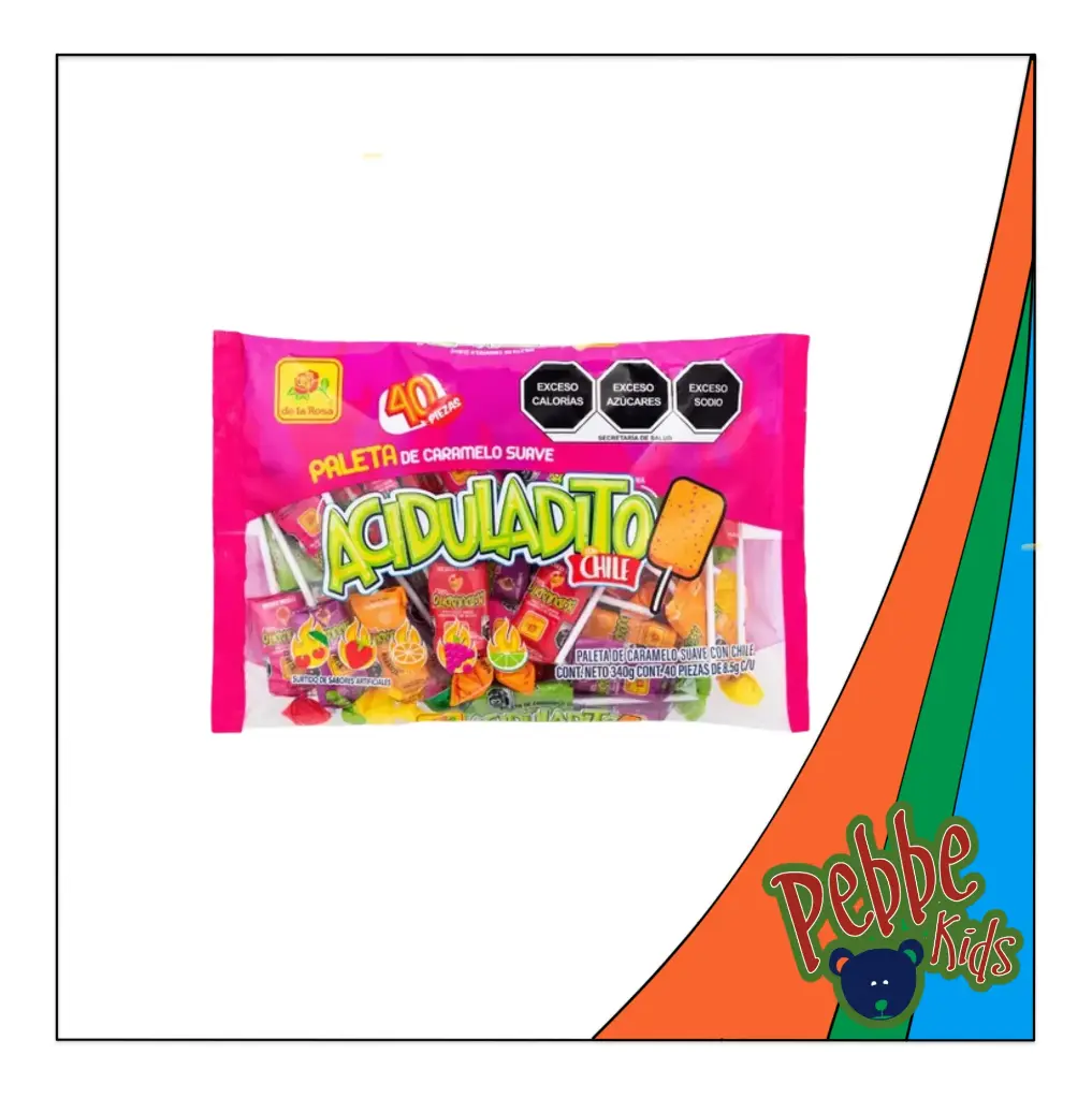 PALETA SUAVE ACIDULADITA DE LA ROSA C/40