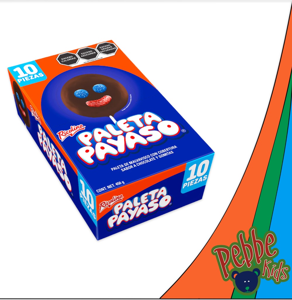 PALETA RICOLINO PAYASO MINI C/15
