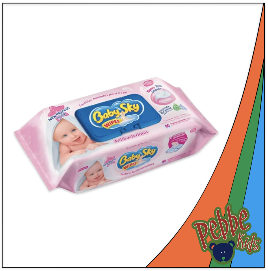 TOALLITA HÚMEDA BABY SKY ROSA C/80