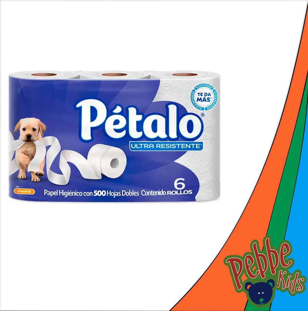 PAPEL HIG. PETALO 500H C/6  