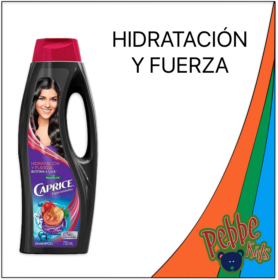 SHAMPOO CAPRICE BIOTINA HIDRATACION Y FUERZA 750ml.